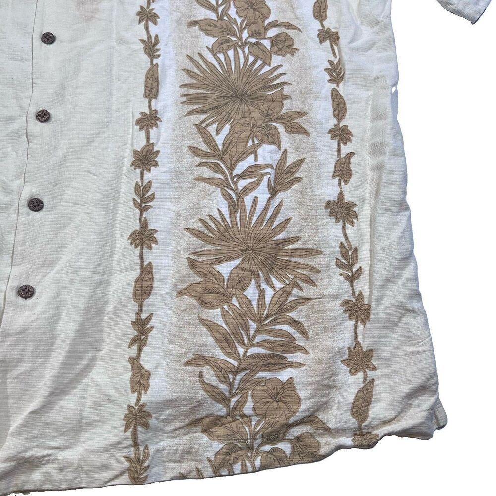Tommy Bahama 100% Silk Hawaiian Camp Shirt Tropical Floral Aloha Men's 3XT - Picture 3 of 11
